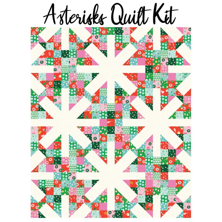 Asterisks Quilt Kit with Merry Happy from Ruby Star Society - Ruby Star Society from Fort Worth Fabric Studio