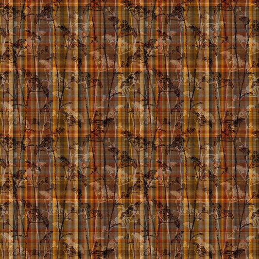 Autumn Elegance Fall Plaid Brown - In the Beginning from Fort Worth Fabric Studio