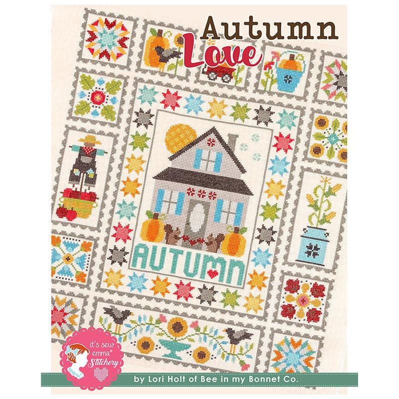 Autumn Love Cross Stitch Pattern by It's Sew Emma - It's Sew Emma from Fort Worth Fabric Studio