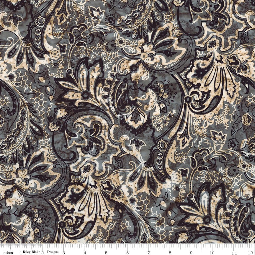 Bandanas Batiks Pebble Pastiche - Riley Blake from Fort Worth Fabric Studio