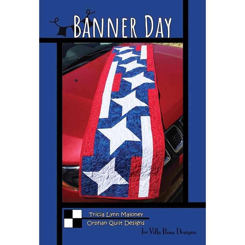 Banner Day Table Runner Pattern PDF Download - Villa Rosa Designs from Fort Worth Fabric Studio