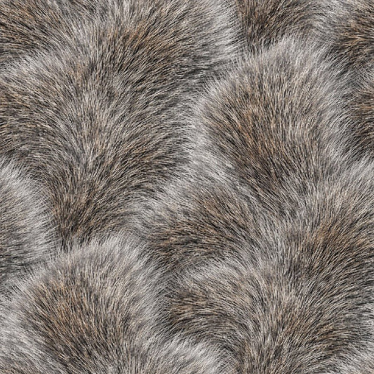 Before The Shot Bushy Tail Gray - 3 Wishes Fabric from Fort Worth Fabric Studio