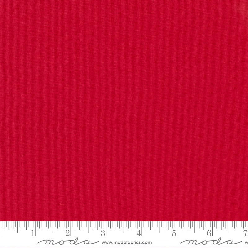 Bella Solids Christmas Red - Moda from Fort Worth Fabric Studio