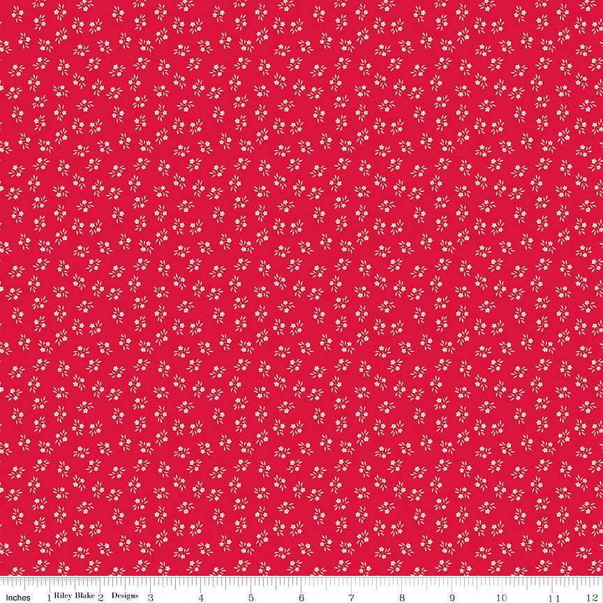 Berry & Sage Corsage Jazzberry - Riley Blake from Fort Worth Fabric Studio