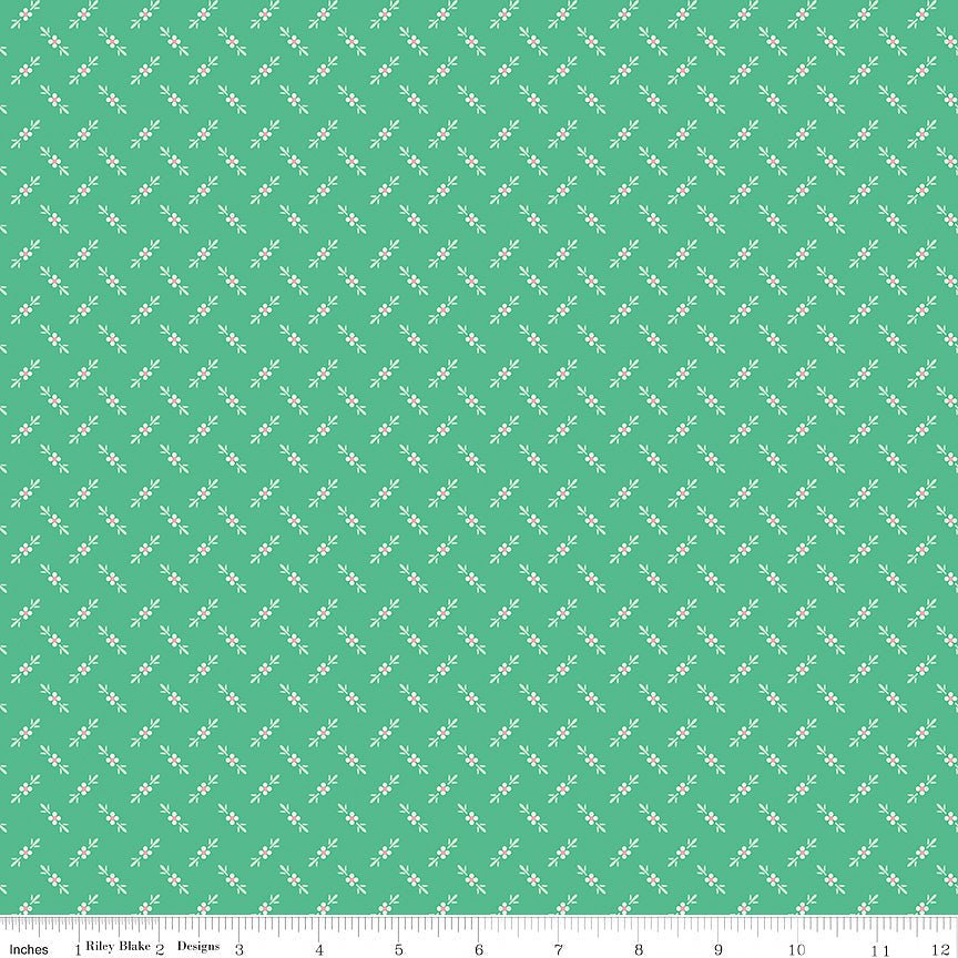 Berry & Sage Flower Bud Alpine - Riley Blake from Fort Worth Fabric Studio