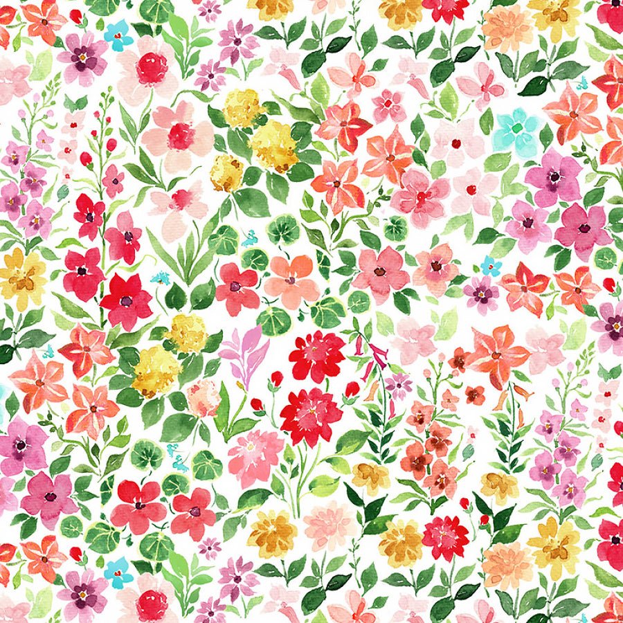 Berry Sweet Garden Multi - Clothworks from Fort Worth Fabric Studio