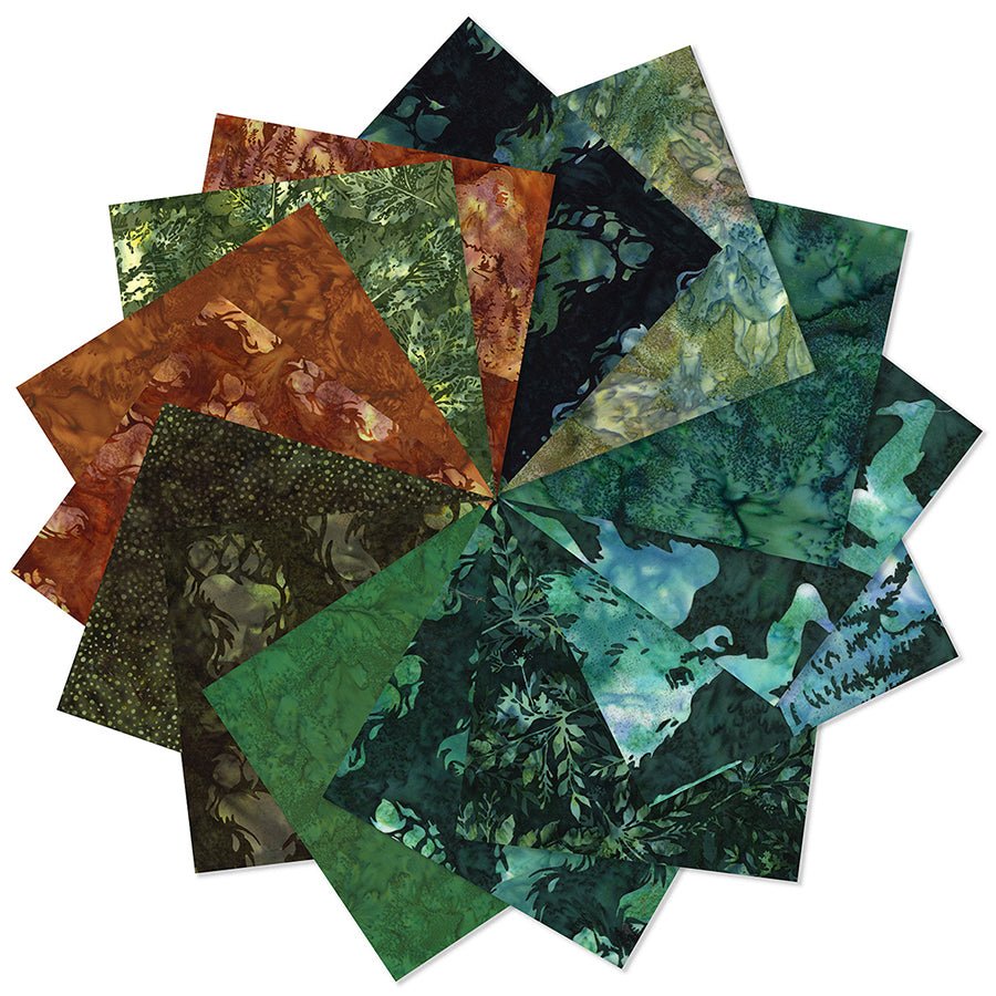 Big Foot Bali Batiks Fat Quarter Bundle - Hoffman from Fort Worth Fabric Studio