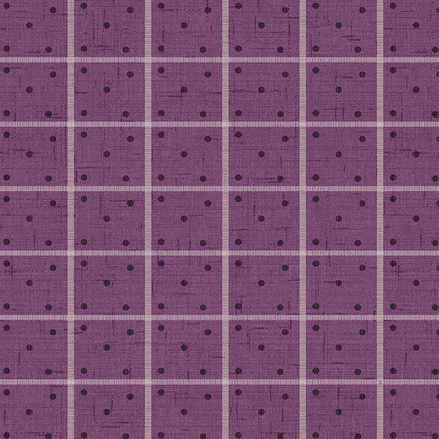 Blackberry Bramble Dots & Stripes Purple - Wilmington Prints from Fort Worth Fabric Studio