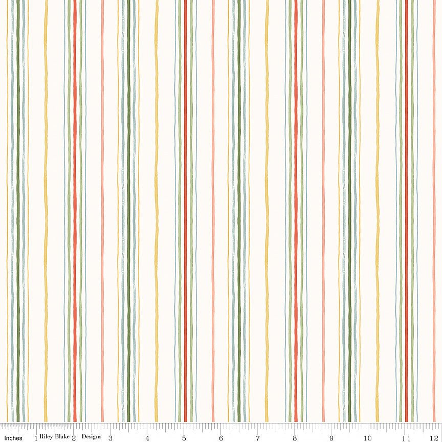 Blissful Moments Stripes Multi - Riley Blake from Fort Worth Fabric Studio