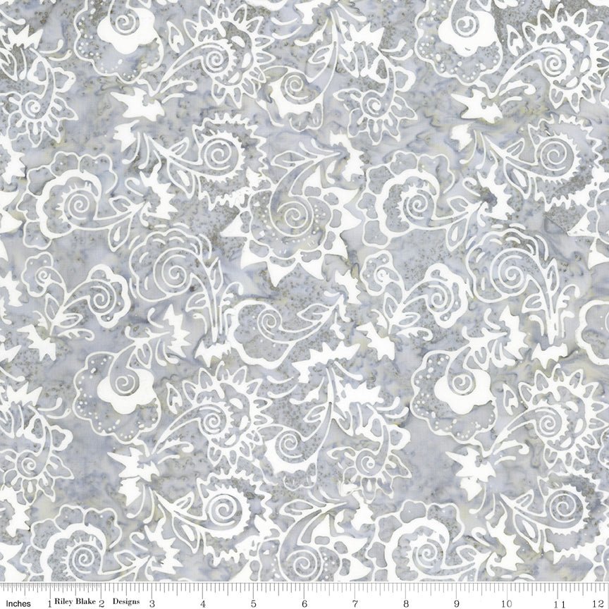 Blooms at Dusk Batiks Blossoms Pearl River - Riley Blake from Fort Worth Fabric Studio