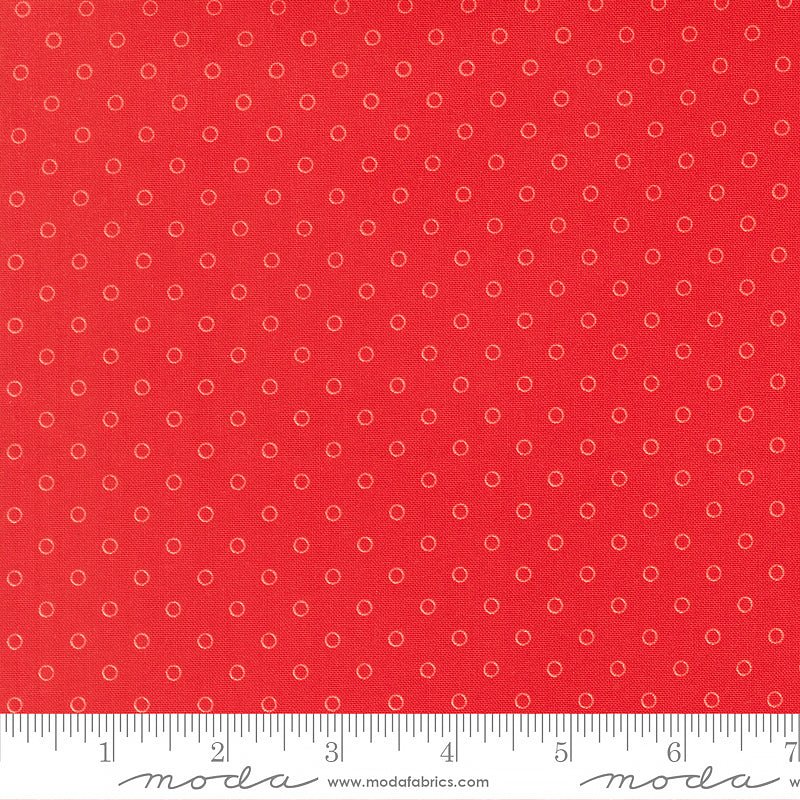 Bloomsberry Favorite Dots Red - Moda from Fort Worth Fabric Studio
