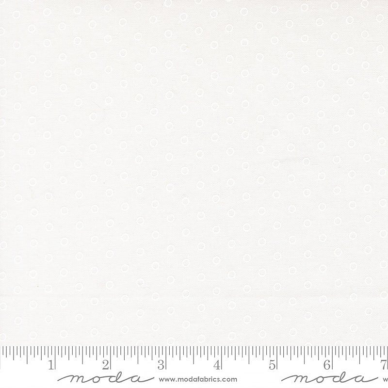 Bloomsberry Favorite Dots White on White - Moda from Fort Worth Fabric Studio