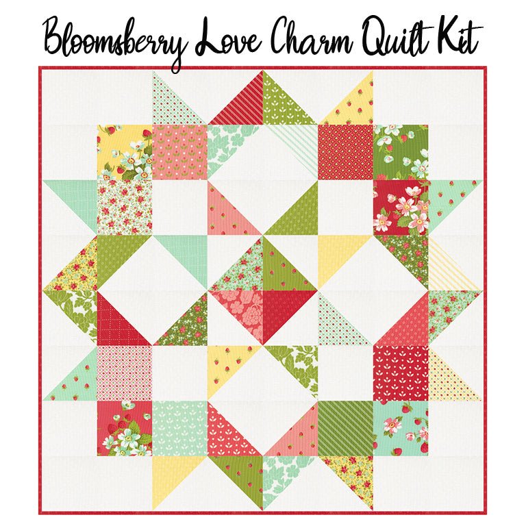 Bloomsberry Love Charm Quilt Kit from FWFS - Fort Worth Fabric Studio from Fort Worth Fabric Studio