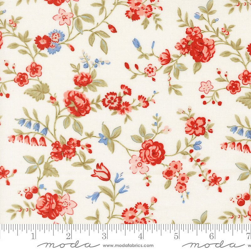 Blossom Jubilee Chic Florals Cloud - Moda from Fort Worth Fabric Studio
