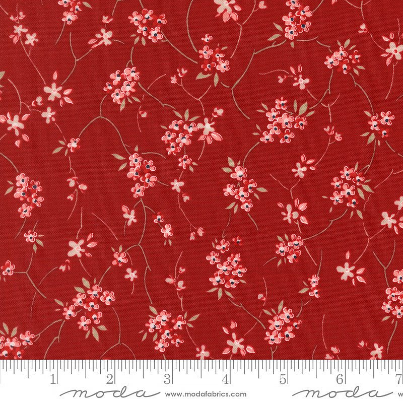 Blossom Jubilee Meadowsweet Florals Rose - Moda from Fort Worth Fabric Studio