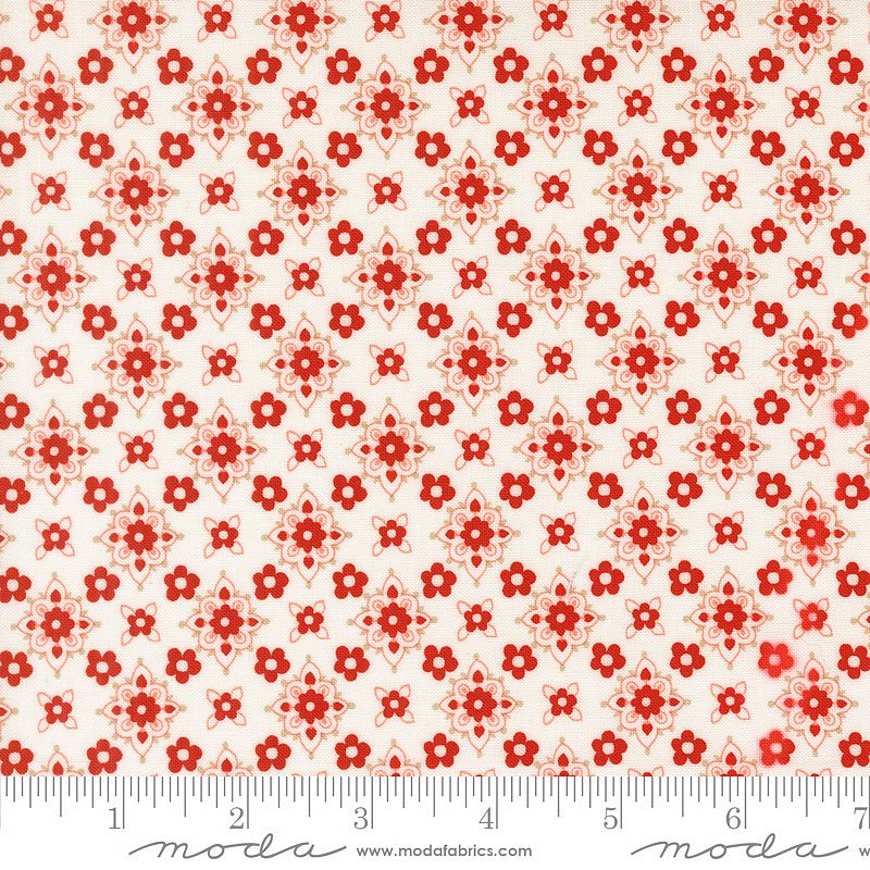 Blossom Jubilee Medallion Florals Cloud - Moda from Fort Worth Fabric Studio