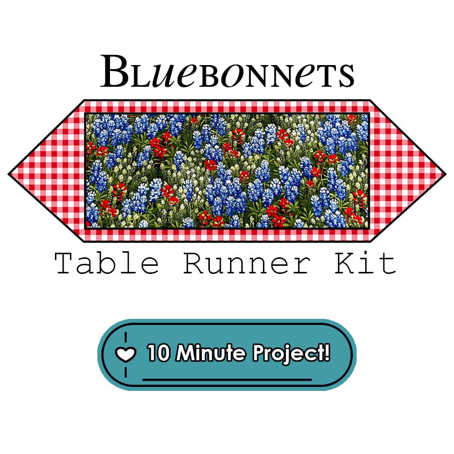 Bluebonnets 10 Minute Table Runner Kit Moda - Moda from Fort Worth Fabric Studio