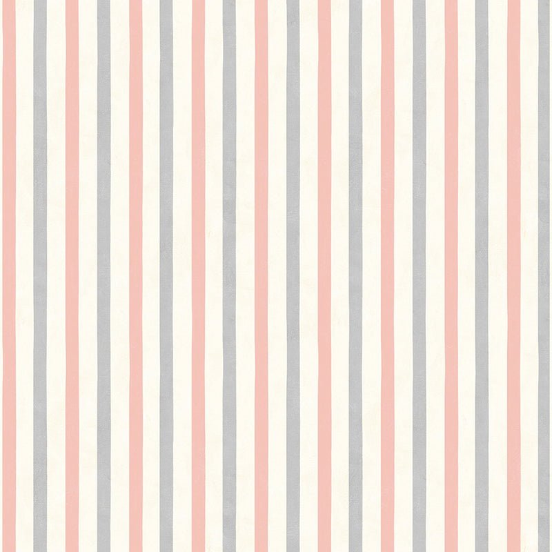 Blushing Meadow Stripes Cream/Pink - Wilmington Prints from Fort Worth Fabric Studio