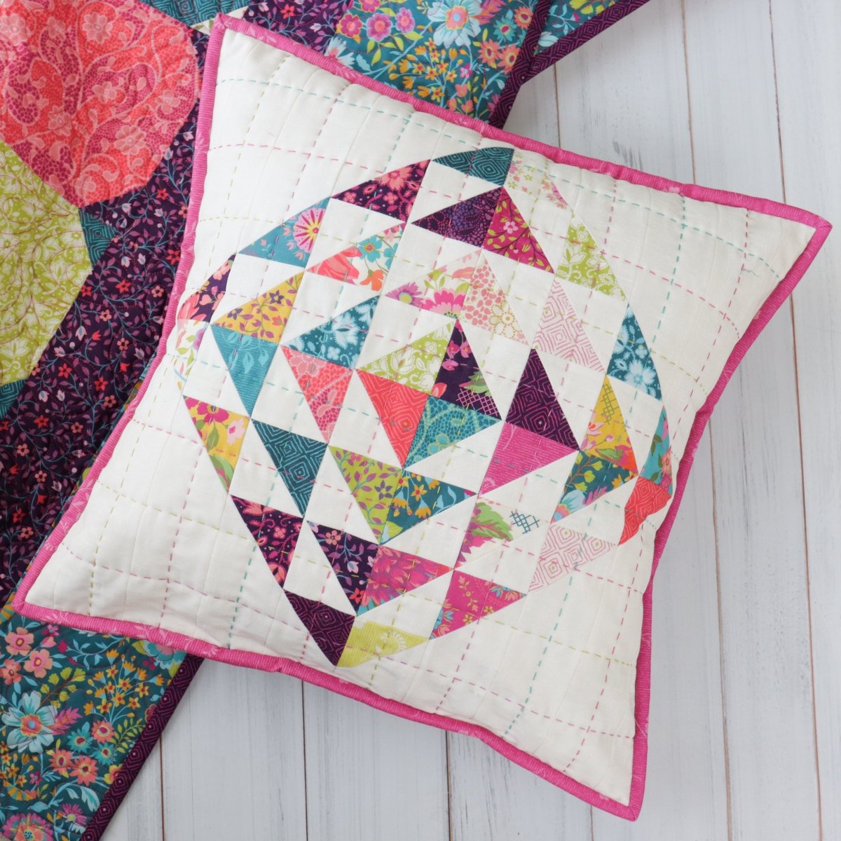 Boho Gem Pillow Cover Kit with Parlor from Moda - Moda from Fort Worth Fabric Studio