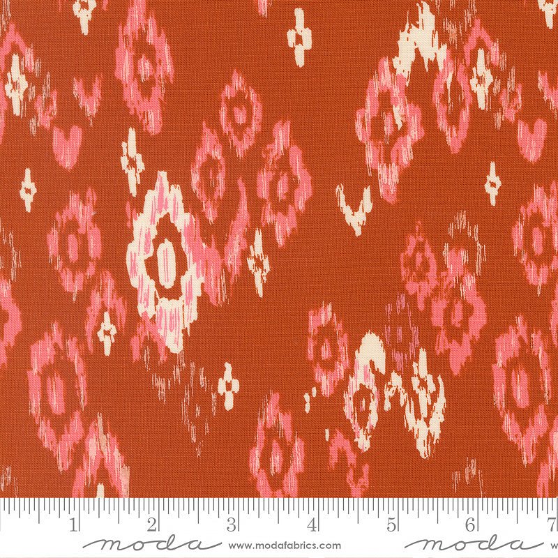 Boho Haven Feathered Ikat Spice - Moda from Fort Worth Fabric Studio