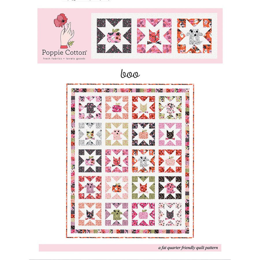 Boo Quilt Pattern by Poppie Cotton - Poppie Cotton from Fort Worth Fabric Studio