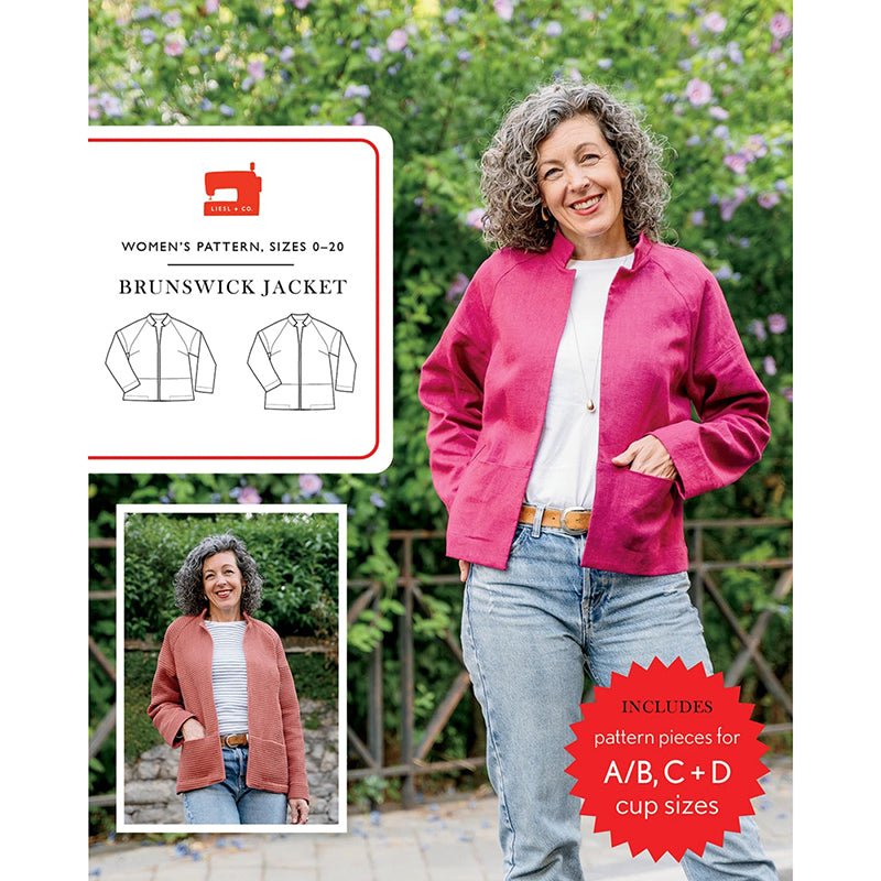 Brunswick Jacket Pattern Sizes 0 - 20 - Liesl + Co. from Fort Worth Fabric Studio