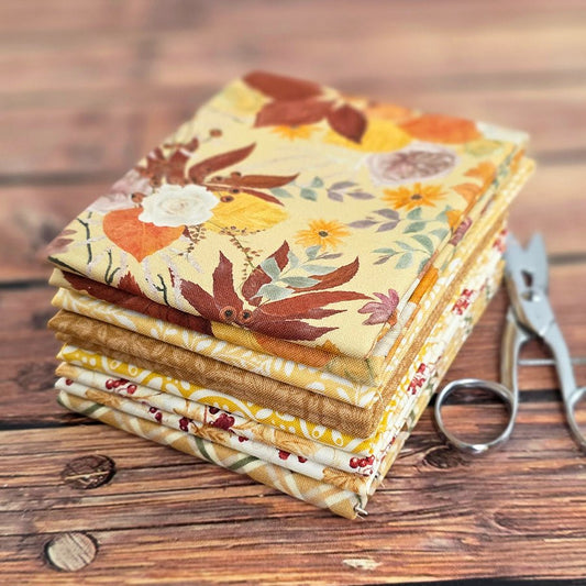 Canadian River Gold – FWFS Exclusive 6 Piece Fat Quarter Bundle - Fort Worth Fabric Studio from Fort Worth Fabric Studio