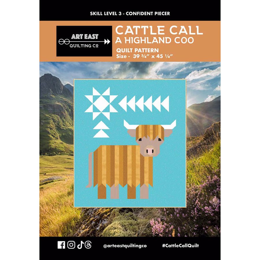 Cattle Call Quilt Pattern by Art East Quilting Co. - Art East Quilting Co. from Fort Worth Fabric Studio