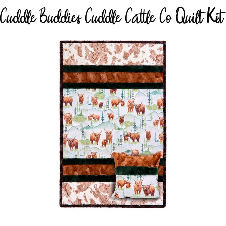 Cattle Cuddle Co Quilt Kit with Cuddle by Shannon - Shannon Fabrics from Fort Worth Fabric Studio