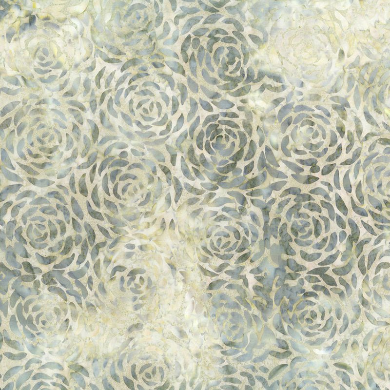 Changes in Seasons Batiks Rose Petals Crème - Banyan Batiks from Fort Worth Fabric Studio