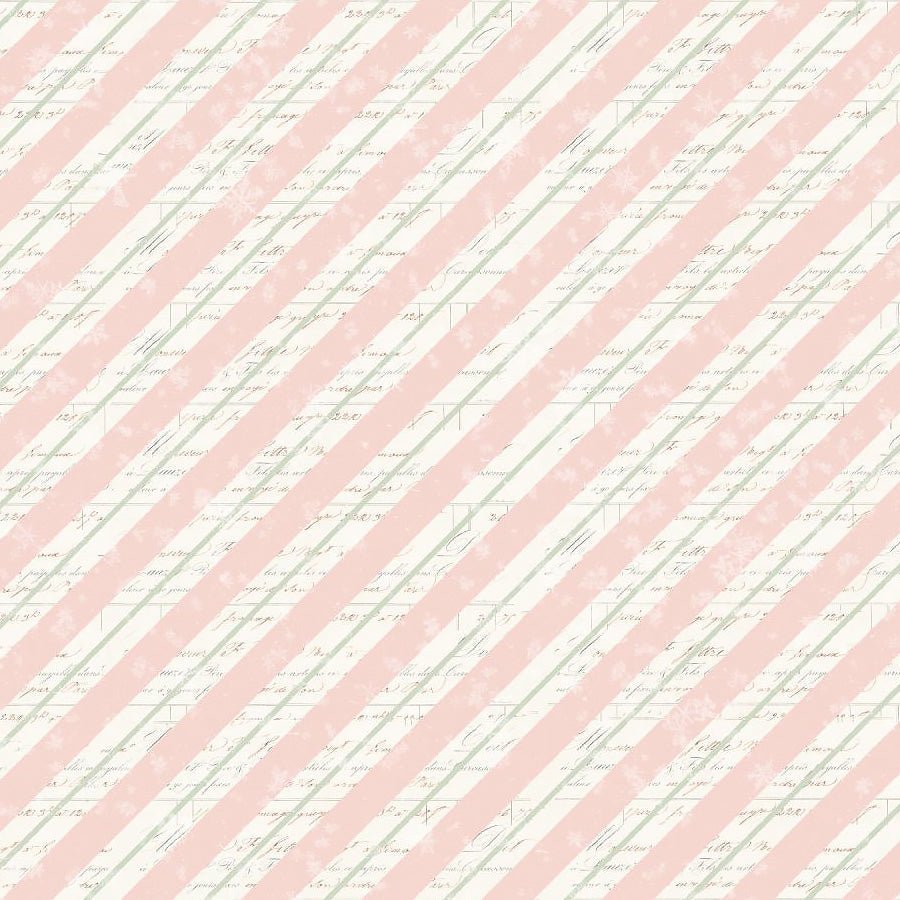 Christmas Magic Bias Stripe Pink - Blank Quilting from Fort Worth Fabric Studio
