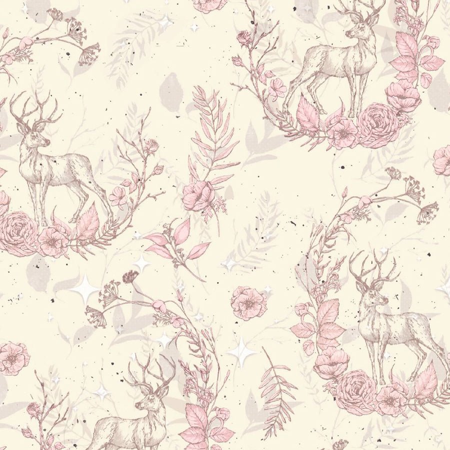 Christmas Magic Deer Ivory - Blank Quilting from Fort Worth Fabric Studio