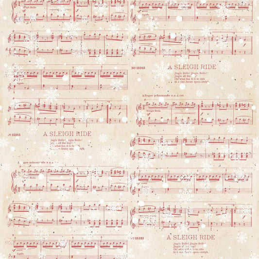 Christmas Magic Sheet Music Ivory - Blank Quilting from Fort Worth Fabric Studio