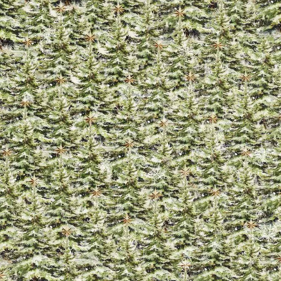 Christmas Magic Trees Green - Blank Quilting from Fort Worth Fabric Studio