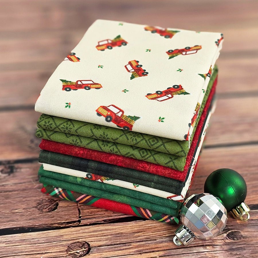 Christmas Tree Lot – FWFS Exclusive 7 Piece Fat Quarter Bundle - Fort Worth Fabric Studio from Fort Worth Fabric Studio
