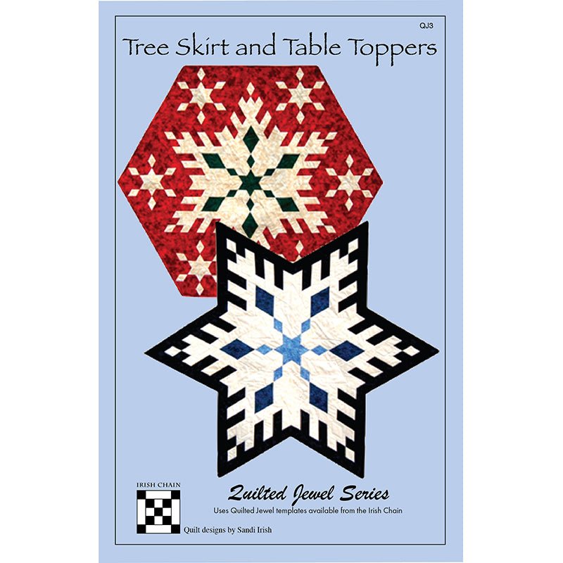 Christmas Tree Skirt and Table Toppers Pattern by Irish Chain - Irish Chain from Fort Worth Fabric Studio