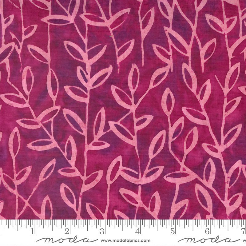 Chroma Batiks Vines Magenta - Moda from Fort Worth Fabric Studio