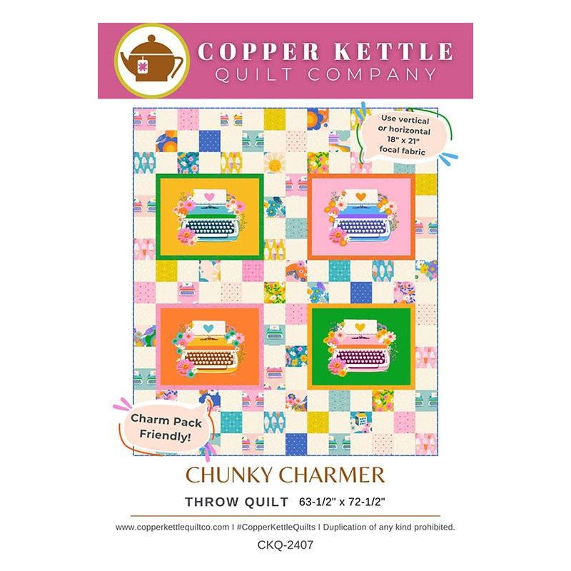 Chunky Charmer Quilt Pattern by Copper Kettle Quilts - Copper Kettle Quilts from Fort Worth Fabric Studio