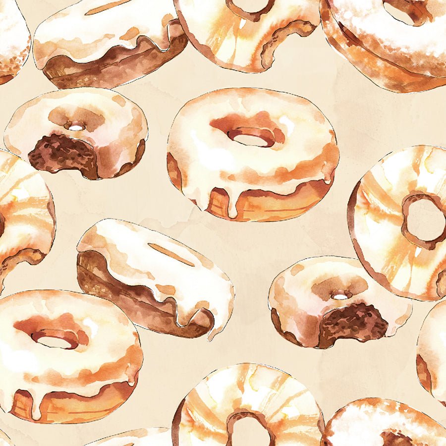Coffee Break Donuts Cream - 3 Wishes Fabric from Fort Worth Fabric Studio