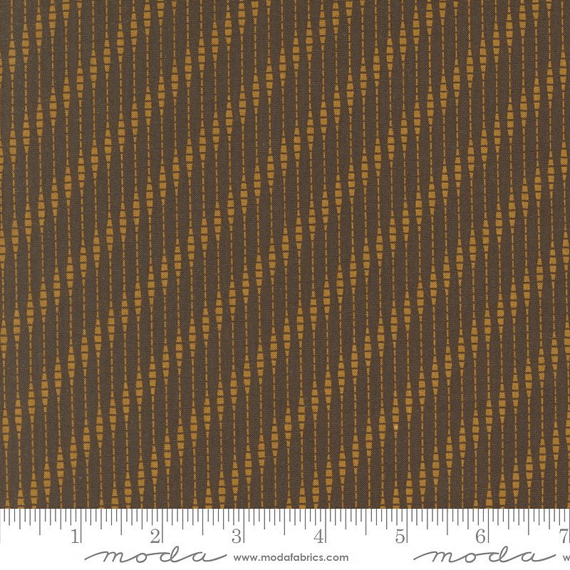 Collection for a Cause: Unity Moire Stripes Chocolate - Moda from Fort Worth Fabric Studio