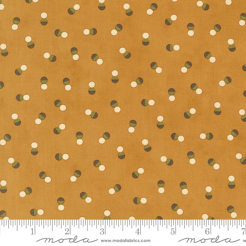 Collection for a Cause: Unity Twin Dots Cognac - Moda from Fort Worth Fabric Studio