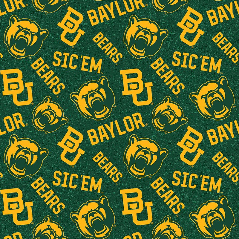 College Fabrics Baylor Tone on Tone - Sykel Enterprises from Fort Worth Fabric Studio