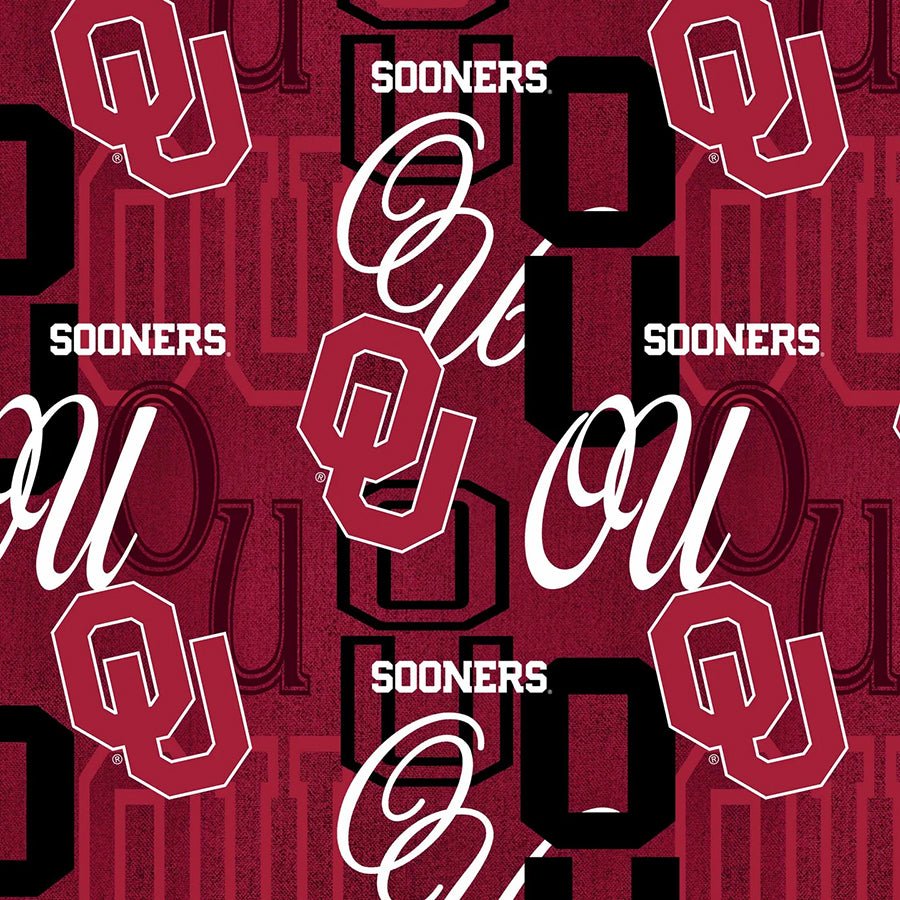 College Fabrics Oklahoma Letters - Sykel Enterprises from Fort Worth Fabric Studio