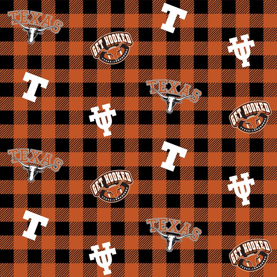 College Fabrics Texas Buffalo Plaid - Sykel Enterprises from Fort Worth Fabric Studio