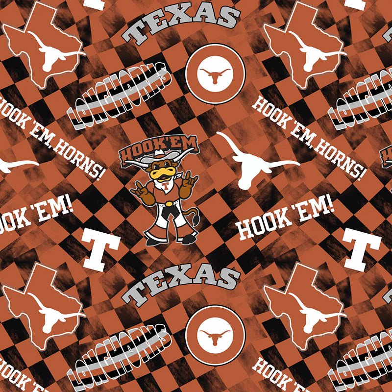College Fabrics Texas Check Allover - Sykel Enterprises from Fort Worth Fabric Studio
