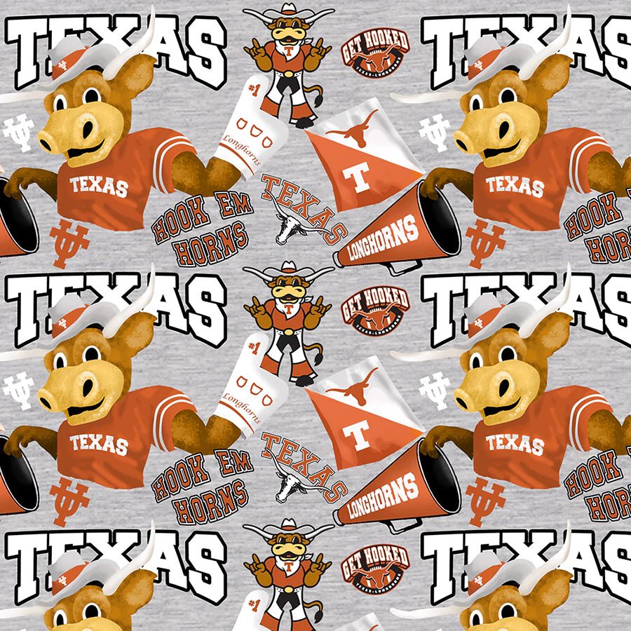 College Fabrics Texas Collegiate Mascot - Sykel Enterprises from Fort Worth Fabric Studio