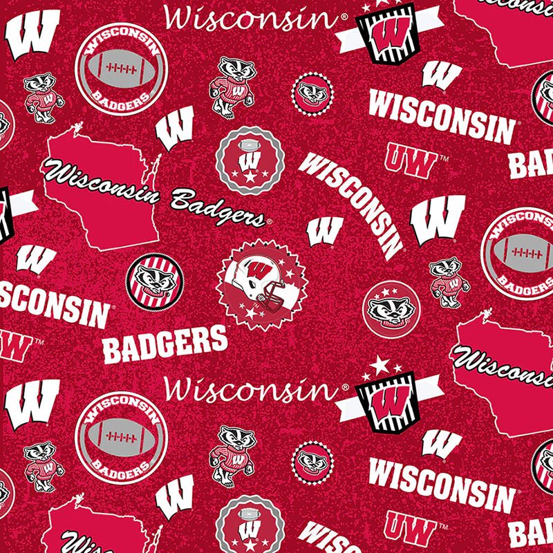 College Fabrics Wisconsin Home State - Sykel Enterprises from Fort Worth Fabric Studio