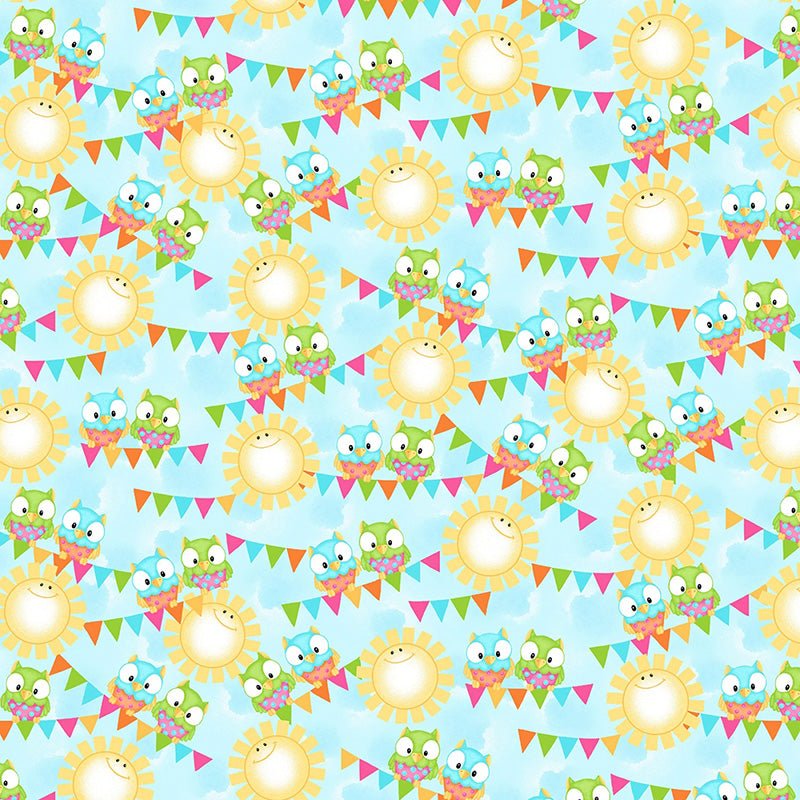 Comfy Flannel Owls and Suns - A.E. Nathan from Fort Worth Fabric Studio
