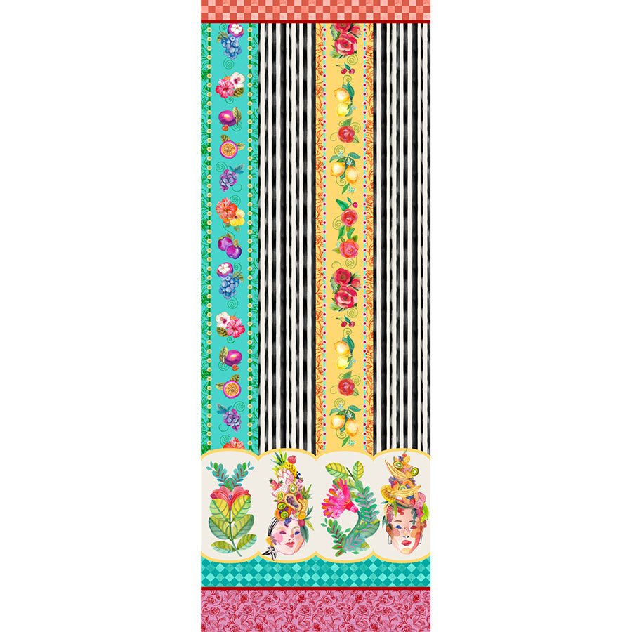 Copa Flora Border Rainbow - Moda from Fort Worth Fabric Studio