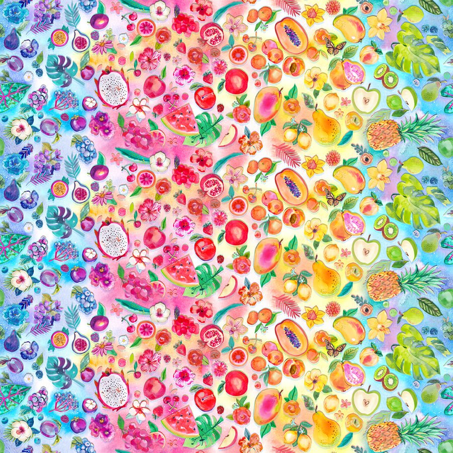 Copa Flora Ombre Fruit Rainbow - Moda from Fort Worth Fabric Studio
